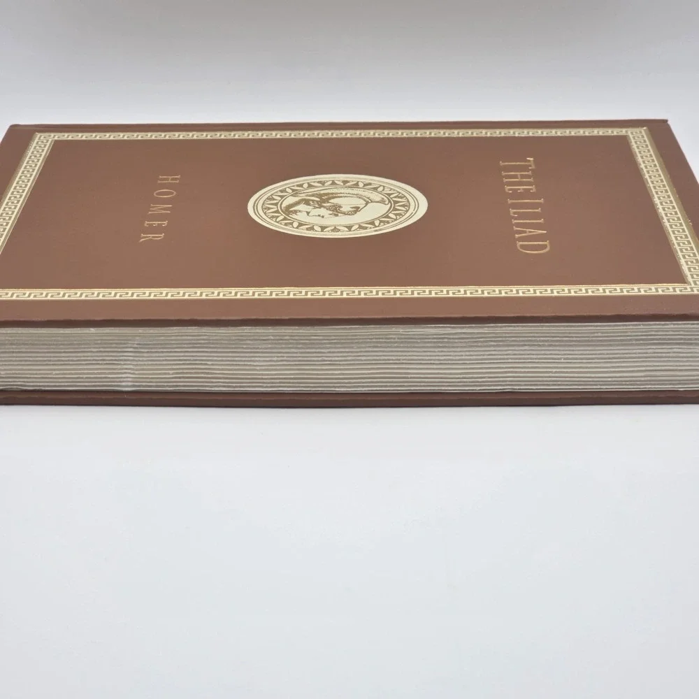 The Iliad By‎ Homer Illustrated Leather Bound Published By Borders Classics